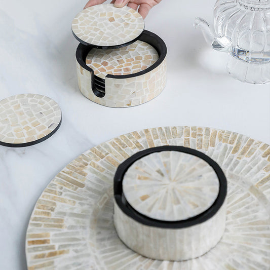 Light Luxury Wooden Decorative Bowl Mat