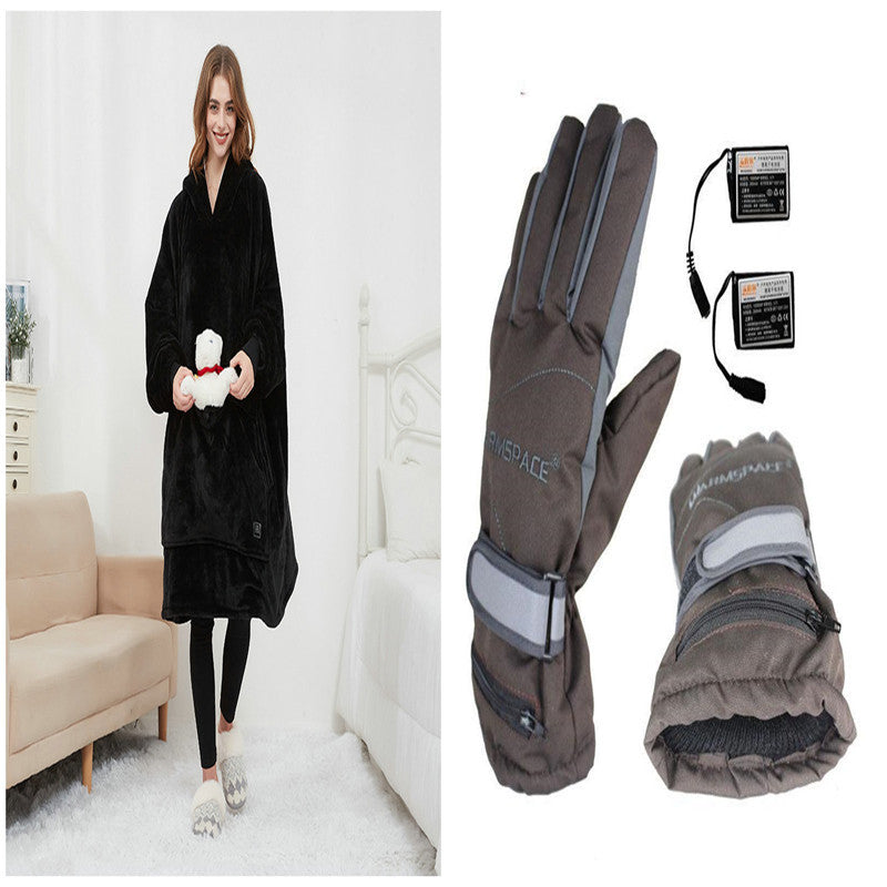 USB Oversized Heated Wearable Blanket With Large Heating Area | No Battery Pack