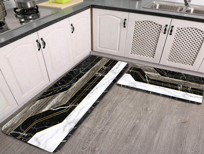 Ins Colorful Velvet Kitchen Floor Mat Entrance Home Use