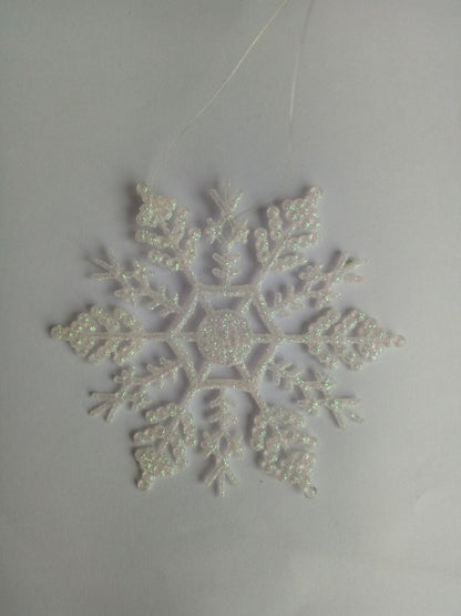 Christmas Tree Decorations, Acrylic 10CM Snowflakes