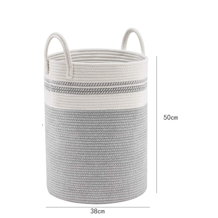 Cotton String Knitted Basket Storage Storage Basket