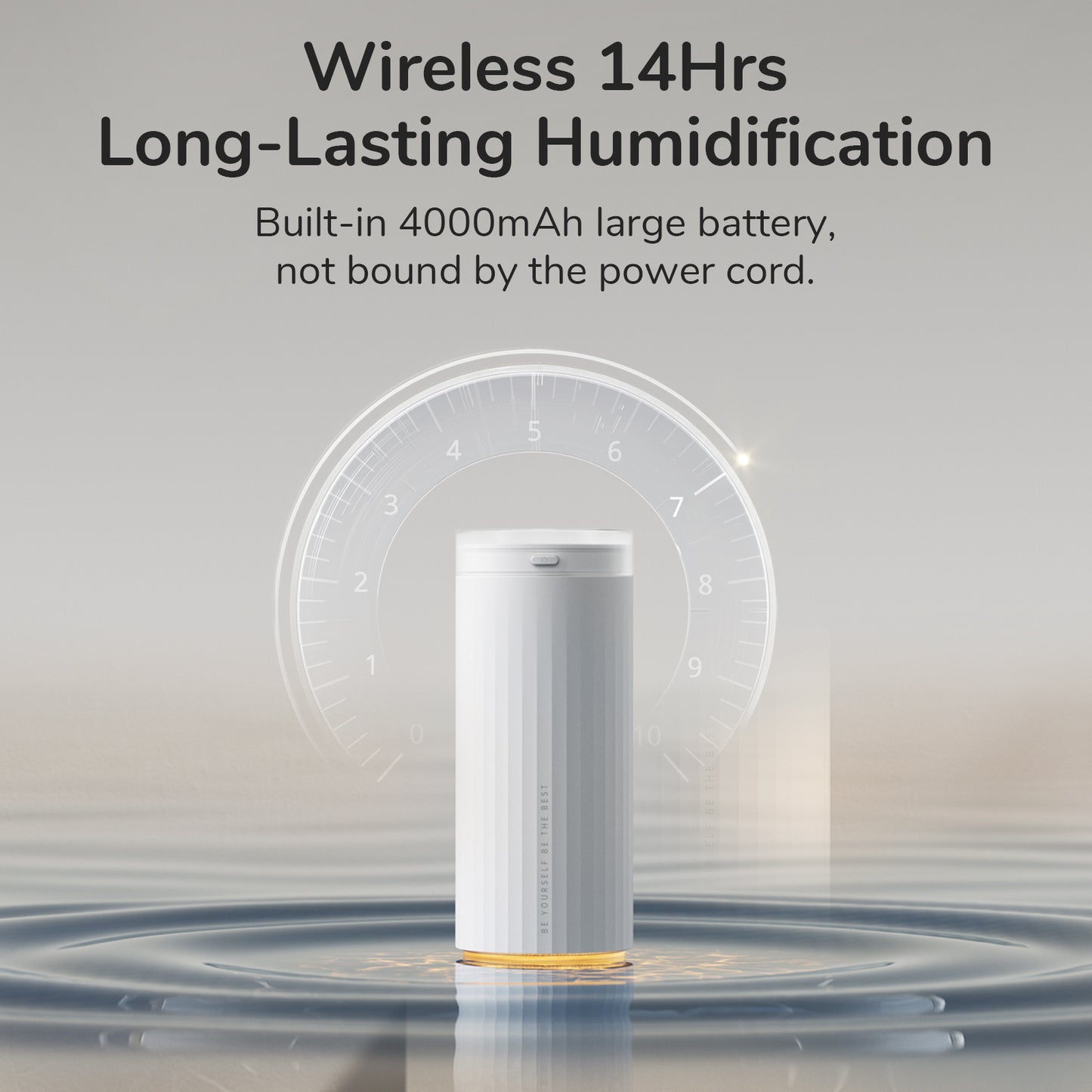 Small Humidifiers 500ml Desk Humidifier Night Light Function