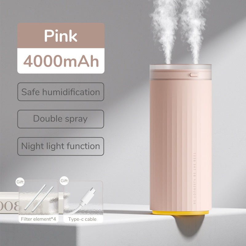 Small Humidifiers 500ml Desk Humidifier Night Light Function