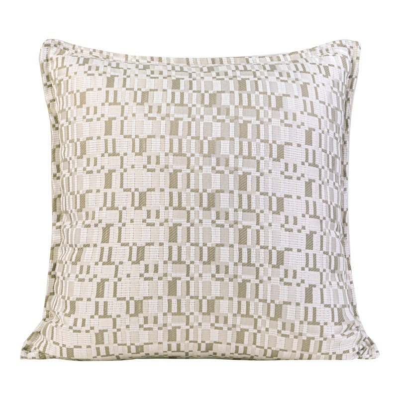 Simple Oatmeal Plaid Small Texture Pillow
