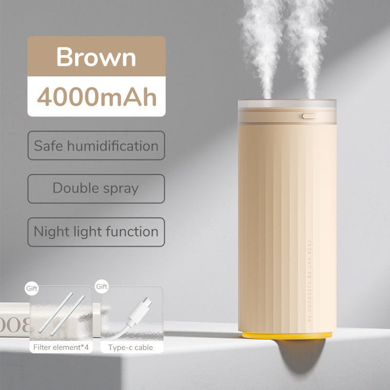 Small Humidifiers 500ml Desk Humidifier Night Light Function