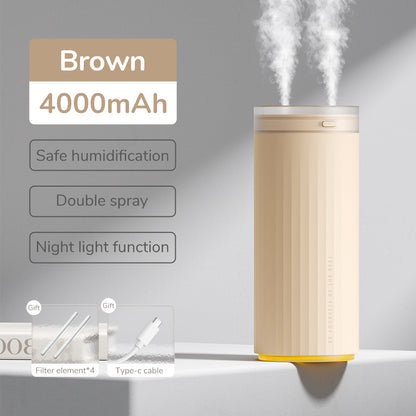 Small Humidifiers 500ml Desk Humidifier Night Light Function