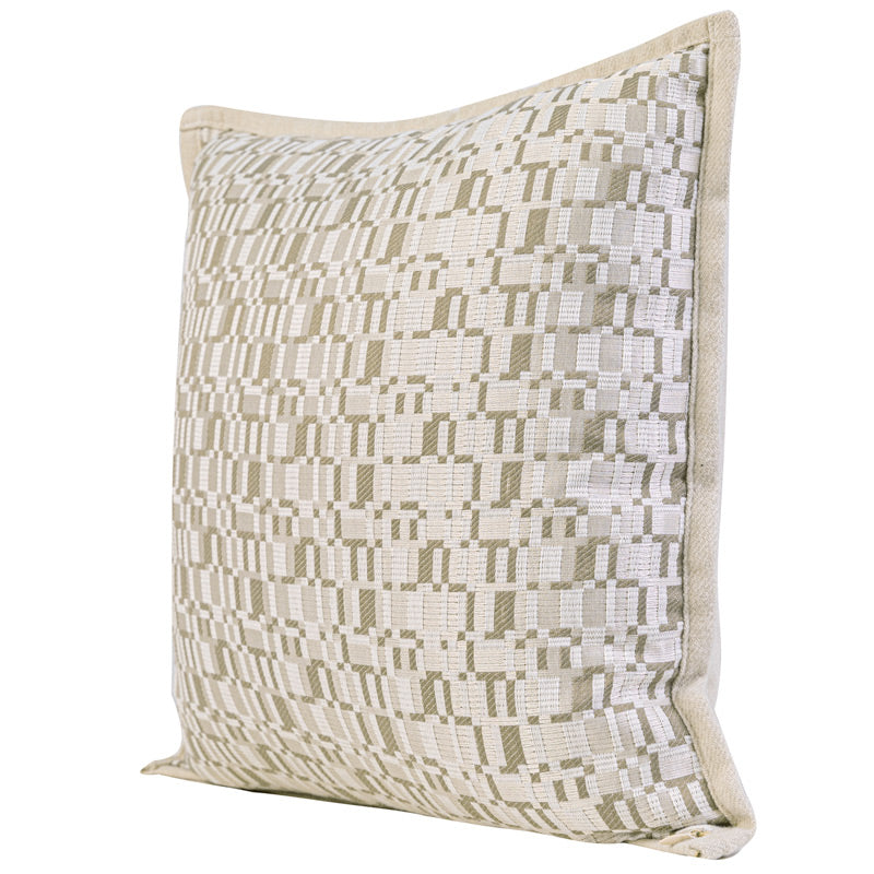 Simple Oatmeal Plaid Small Texture Pillow